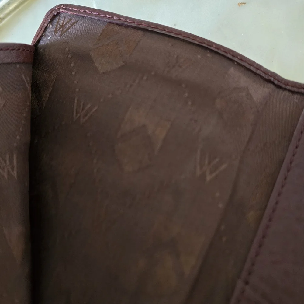 Chocolate Brown Pebbled Leather Card Holder with Multiple Slots